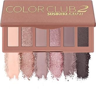Neutral Nude Matte & Shimmer Eyeshadow Palette - 6 Colors Mini Travel Size, Highly Pigmented Rosy Eye shadow, Long Lasting Vegan Makeup Palette for Daily Use 02