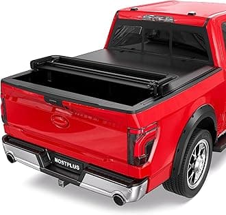 MOSTPLUS 5.5FT Quad Fold Soft Truck Bed Tonneau Cover On Top Compatible for Ford F150 2015-2025 2026 F-150 Bed Fourth Fold Styleside Bed Cover 67Inch