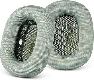 GEVO Upgraded Ear Cushions Replacement Earpads for Apple AirPods Max Headphones, Mesh Fabric Ear Pads Cover with Memory Foam and Magnet for AirPods Max (Green)