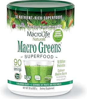 MacroLife Naturals Macro Greens Superfood ââ‚¬â€œ 30oz - 90 Servings