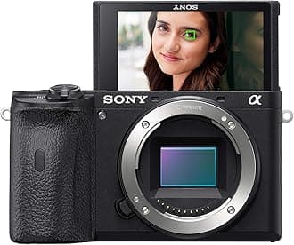 SonyAlpha A6600 Mirrorless Camera, 8 Digital Zoom, Black