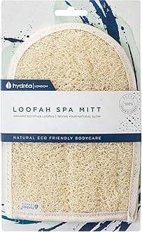 Hydrea London Natural Organic Egyptian Loofah Exfoliating Bath Mitt LMT1