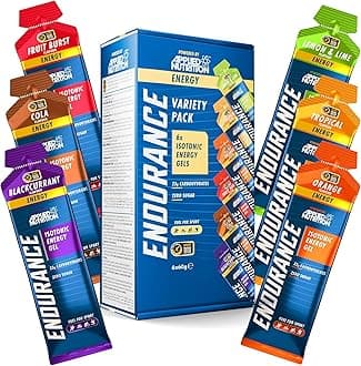 ISOTONIC Caffeine Free Energy Gels | Performance-Enhancing Formula | Zero Fat Zero Sugar | 23g Carbohydrates | Pack of 6 x 60g | Variety Pack