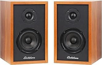 Berkeley 2.0 Stereo Powered Bookshelf Speakers with Built-in Amplifier and 3" Drivers for Turntable, TV, PC and Wireless Music Streaming Featuring Bluetooth 5, RCA and Aux (EB20)