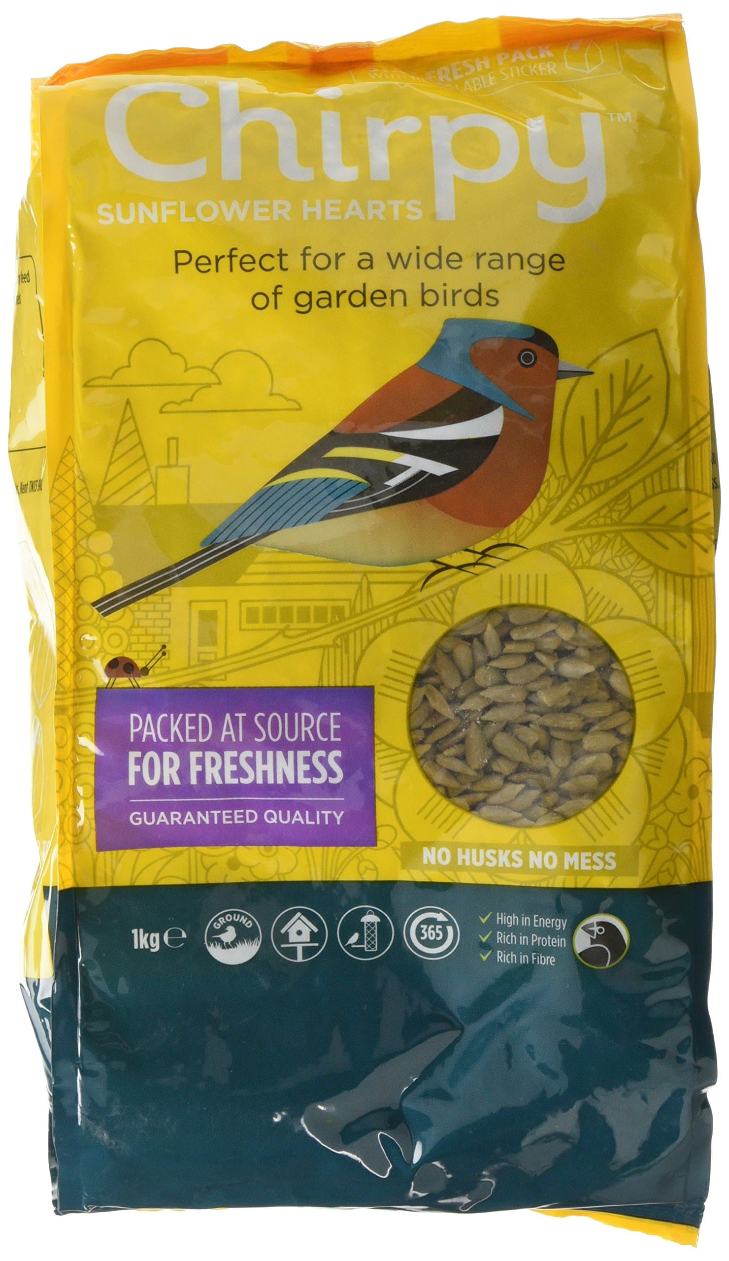 Chirpy Sunflower Hearts, 1 kg