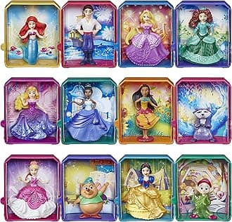 Disney Princess Royal Stories, Figure Surprise Blind Box With Favorite Disney Characters, Toy For 3 Year Olds & Up, 2" Disney Dolls, Multi