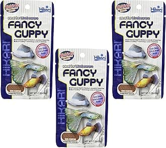 (3 Pack) Hikari Usa Tropical Fancy Guppy For Pet Health, 0.77-Ounce Each