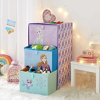 IDEA NUOVA Disney Frozen 3 Drawer Soft Storage Unit with Poly Canvas Frame