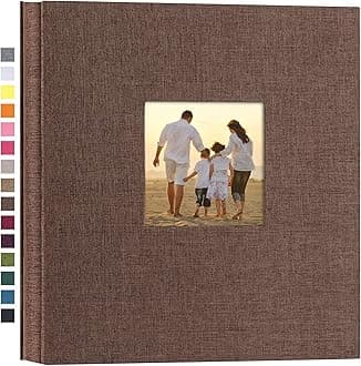 Linen Hardcover Photo Album 4x6 1000 Photos Large Capacity for Family Wedding Anniversary Baby Vacation (Brown, 1000 Pockets)