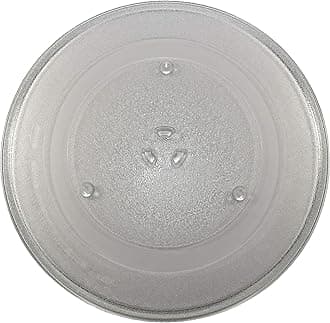 HQRP 14-1/8 inch Glass Turntable Tray Compatible with Samsung DE74-20002B DE74-20002A DE74-20002 1150157 MC7698W ME1460SB MG14H3020CM MG7980W MS1440WB MS1470WA Microwave Oven Cooking Plate 360mm