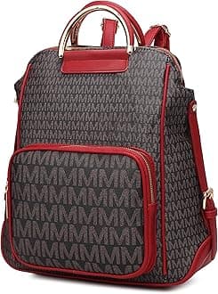MKF Collection Signature Women Backpack, Vegan Leather Travel Bag Top-Handle Fashion Daypack Business Work Bag by Mia K | Travel Bag, Fashion, Business, Work Bag, by Mia K
