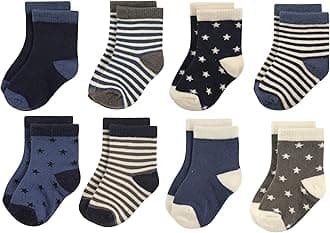 Hudson Baby Unisex Cotton Rich Newborn and Terry Socks