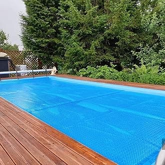 Bubble Summer Solar Pool Cover, Rectangle Heating Blanket Heavy Duty Tarpaulin with Grommets, for Inflatable Swimming Pools, In-Ground Pools (Size : 2m x 3m(6ft×10ft))