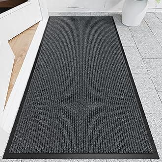 Naturei Front Door Mat, 3' x 6' Heavy Duty Indoor Outdoor Door Mat for Entryway, Commercial Door Mats Entrance, Low Profile Welcome Mats Non-Slip, Durable Rubber Backing Entry Mat for Patio, Home