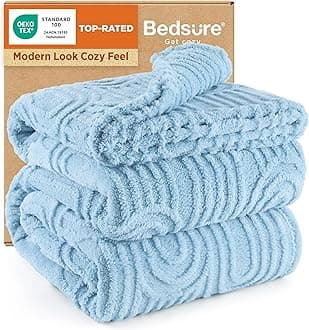 GentleSoft Fleece King Size Blanket for Bed - Super Soft & Cozy, Fluffy Blankets for Women & Girls, Ideal for Sofa & Couch, Blue, 108x90 Inches