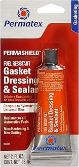 Permatex 85420 Permashield Fuel Resistant Gasket Dressing & Sealant, 2 oz Tube (Pack of 6)