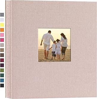 potricher Linen Hardcover Photo Album 4x6 1000 Photos Large Capacity for Family Wedding Anniversary Baby Vacation (Beige, 1000 Pockets)