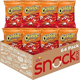 Crunchy Cheese Flavored Snacks, 2 Ounce (Pack of 64)