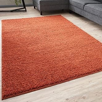 THE RUGS Living Room Rug - Shaggy Soft And Elegant Carpets For The Bedrooms And Kitchen, Easy To Clean, Many Different Sizes (180x270 cm, Terra)