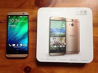 One M8 UK SIM-Free Smartphone - Amber Gold