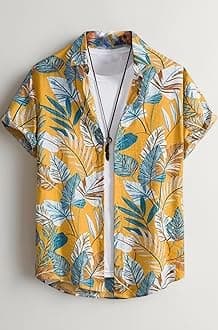 Men's Rayon Shirt - Summer Button Down Shirts | Half Sleeve Printed |Formal |Casual Stylish Shirt's for Man
