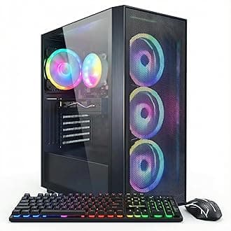STGAubron Gaming PC Computer Desktop, Radeon RX 580 8G, Intel Core I7 8th up ...