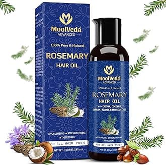 - 100% Pure Rosemary Hair Oil for Hair Growth | Controls Hair Fall, Promotes New Hair Growth | Hair Strengthening Treatment for Healthy Nourished Hair | 100 ml