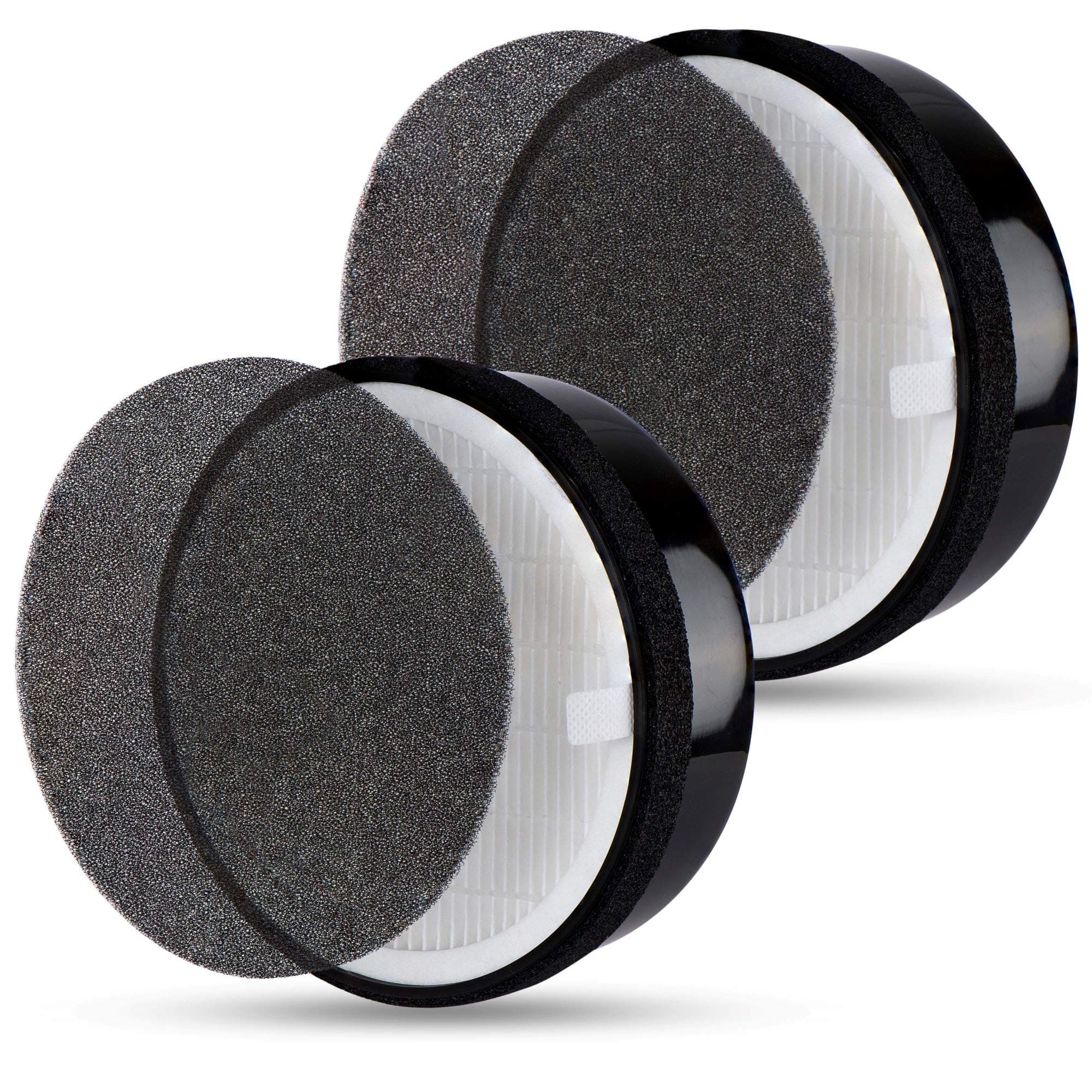 LV-H132 Replacement Filter, Compatible with Levoit LV-H132 Air Purifier, H13 Grade Filtration and Activated Carbon Filter for odor removal, Part # LV-H132-RF, 2-Pack