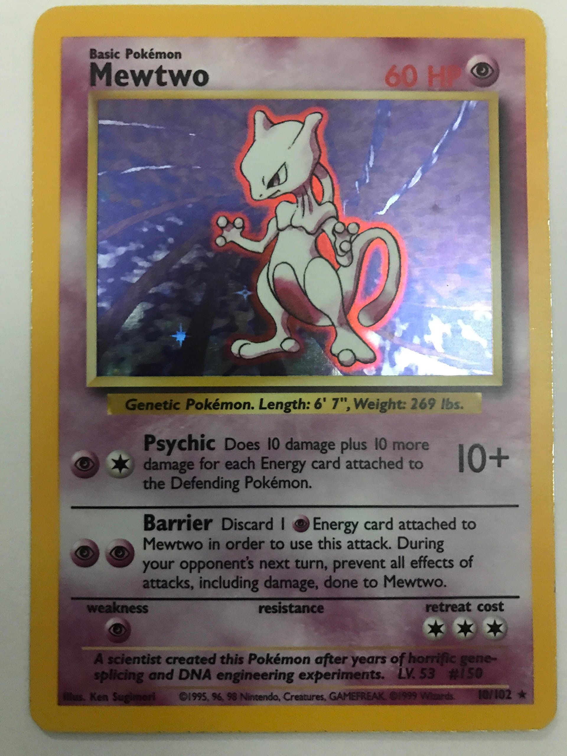 Pokemon - Mewtwo (10) - Base Set 2 - Holo