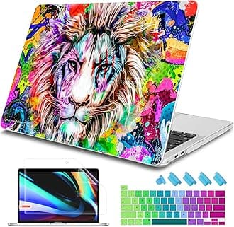 Tuiklol Case for 2022 MacBook Pro 13 Inch M2 Clip, 2021 2020 Release M1 A2338 A2289 A2251, Hard Shell Case for MacBook Pro 13.3" with Touch Bar Fits Touch ID and Retina Display, Lion