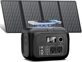 SinKeu Solar Powered Generator 300W Peak/70400mAh, 260Wh Portable Power Station with Panels 40W Included, Solar Generator with AC Outlet 110V for Home Use, Camping, Outdoor, Power Backup