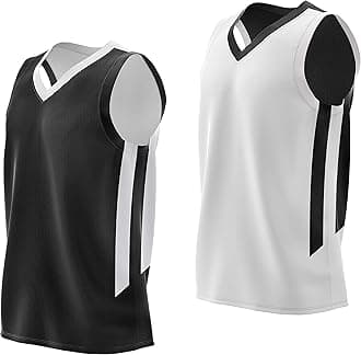 Reversible Men's Mesh Athletic Basketball Jersey Single for Team Scrimmage