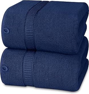 Utopia Towels - Luxurious Jumbo Bath Sheet 8 Piece - 600 GSM (35X70 Inches) 100% Ring Spun Cotton - Highly Absorbent and Quick Dry Extra Large Bath Towel - Super Soft Hotel Quality Towel (Navy)