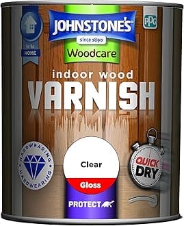 Johnstone's Woodcare Indoor Wood Varnish - Clear 750ml