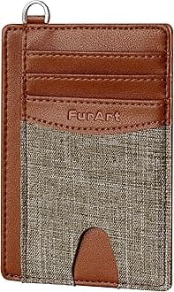FurArt Slim Minimalist Wallet, Front Pocket Wallets, RFID Blocking, Credit Card Holder for Men&Women