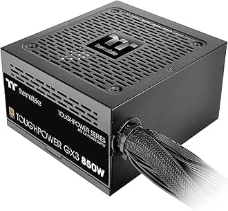 Thermaltake Toughpower GX3 850W 80Plus Gold SLI/Crossfire Ready ATX 3.0 Power Supply; PCIe5 12VHPWR Connector Included; 5 Year Warranty; PS-TPD-0850NNFAGU-3