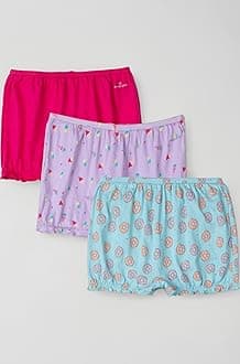 SG01 Girl's Super Combed Cotton Panty with Ultrasoft Waistband (Pack of 3)