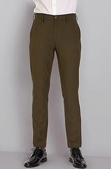 The Pant Project Luxury PV Lycra Stretchable Formal Checks Pants for Men | Stylish Slim Fit Men's Wear Trousers for Office or Party