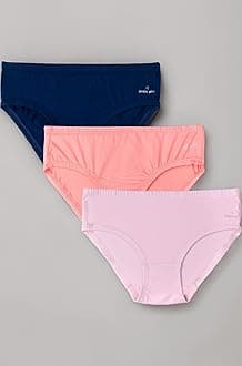 Jockey SG01 Girl's Super Combed Cotton Panty with Ultrasoft Waistband (Pack of 3)