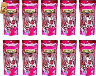 Foodie Puppies Optimum Nutritious Fish Food for All Aquarium Fish (200g - Pack of 10 (Mini)) | Highly Digestible & Added with Fish Meal, Corn Protein Meal & Fish Oil with Free Key Ring