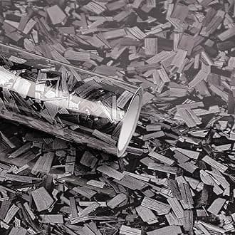 Lypumso Forged Carbon Fiber Vinyl Wraps, High Gloss Car Wrap Vinyl Rolls for DIY, Self-Adhesive Stickers with Air Release Technology for Auto Interior and Exterior (Grey Forged Carbon, 2ft x 5ft)