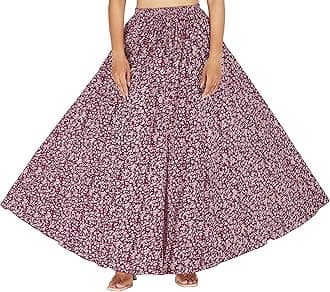 Sttoffa Printed Cotton Women Wear Long Skirt Length 40" inch