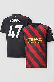 Phil Foden Jersey 47 Number City Football Jerseys New Club Team Men's Away Jersey