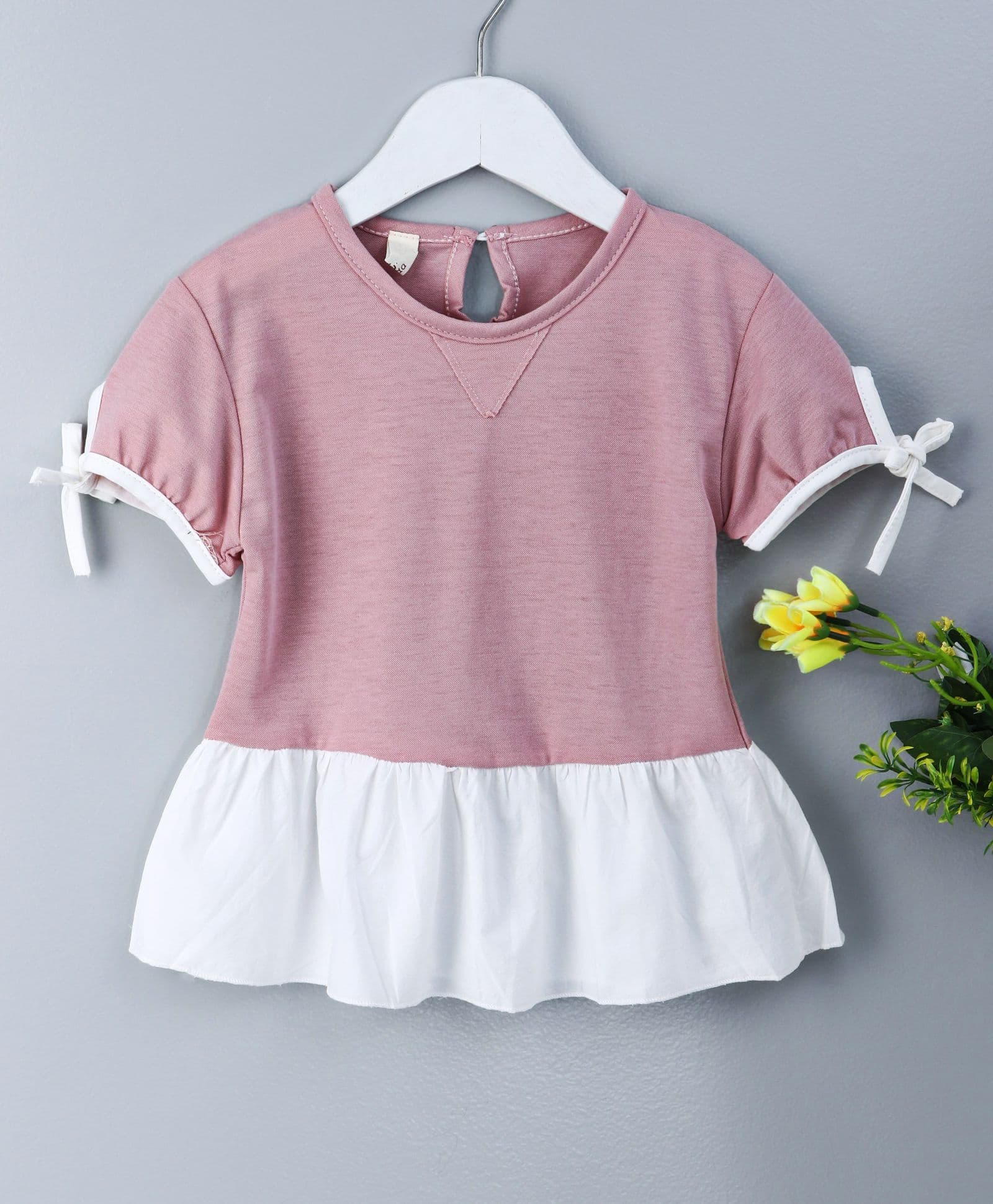 UKY Kids Solid Print Dress