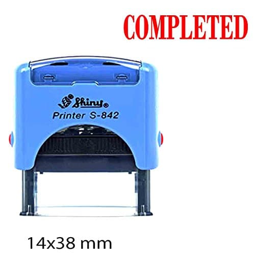 COMPLETED Shiny Self Inking Rubber Stamp Office Stationary