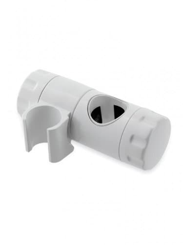 White Shower Head Holder Slider Bracket for 25mm Riser Rail