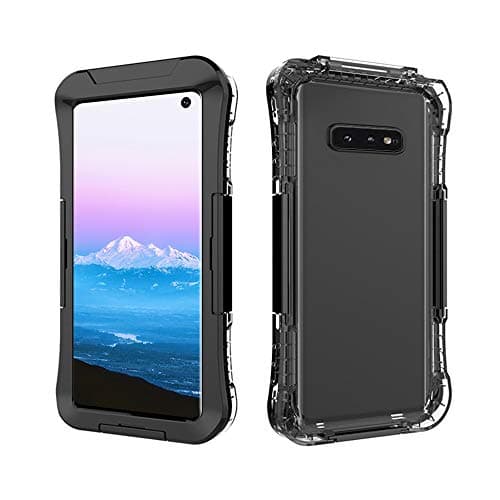 Windrew Galaxy S10E case,Full Sealed Waterproof Dust Proof Shockproof Full Body Underwater Cover Case for Samsung Galaxy S10E 5.8 inch 2019 Release (Black)