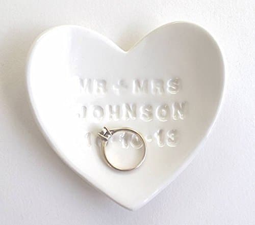 Personalised Ceramic Ring Dish