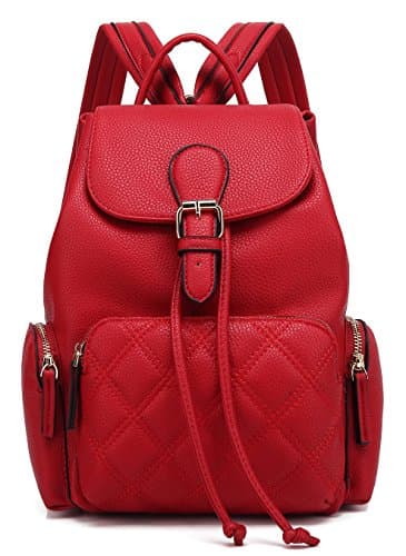 Scarleton Quilted Front Pocket Backpack H206210 - Red