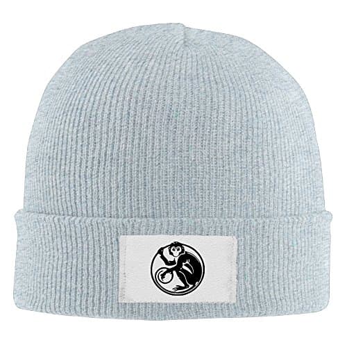 PKS Unisex Ash Monkey Beanie Hat